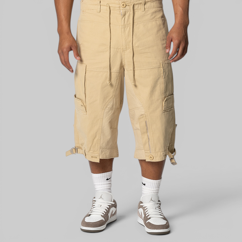 Upside Down Cargo Short - Beige