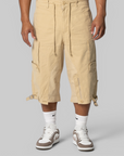 Upside Down Cargo Short - Beige