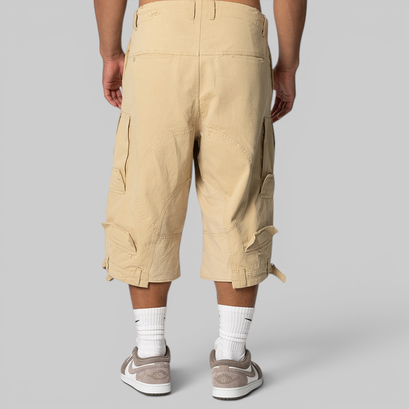 Upside Down Cargo Short - Beige