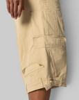 Upside Down Cargo Short - Beige