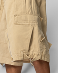 Upside Down Cargo Short - Beige