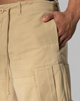 Upside Down Cargo Short - Beige