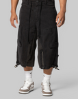 Upside Down Cargo Short - Black