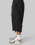 Upside Down Cargo Short - Black