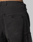 Upside Down Cargo Short - Black