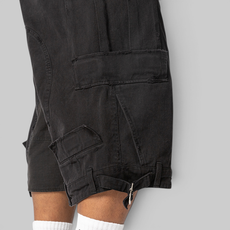 Upside Down Cargo Short - Black