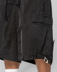 Upside Down Cargo Short - Black