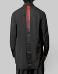 Gradient 3-Stripes Nylon Overshirt - Black