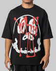 X CHITO Skull Graphic T-Shirt - Black