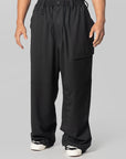 Wool Wide Pant - Black