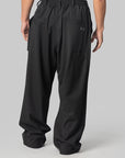 Wool Wide Pant - Black
