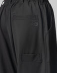 Wool Wide Pant - Black
