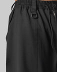 Wool Wide Pant - Black