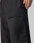 Wool Wide Pant - Black