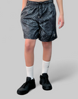 Kids' Kobe Light Weight Woven Short - Black/Reflective Silver