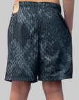 Kids' Kobe Light Weight Woven Short - Black/Reflective Silver