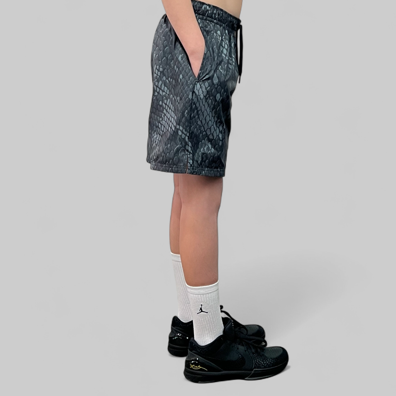 Kids&#39; Kobe Light Weight Woven Short - Black/Reflective Silver