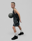 Kids' Kobe Light Weight Woven Short - Black/Reflective Silver