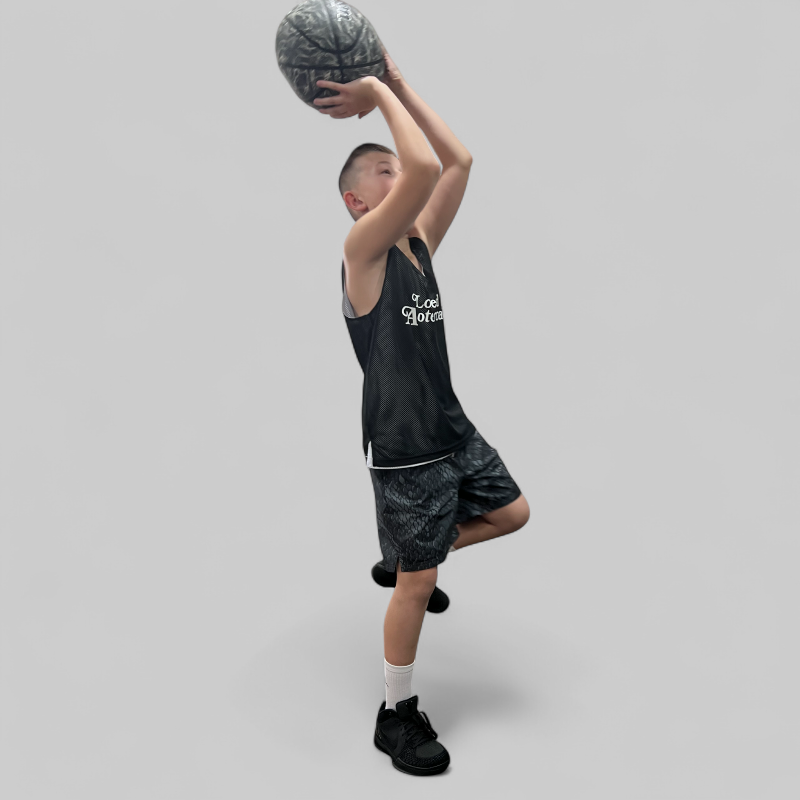 Kids&#39; Kobe Light Weight Woven Short - Black/Reflective Silver