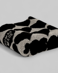 Heart Fleece Blanket - Black