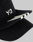 3-Stripe 'Double Brim' Cap - Black