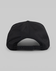 No Brain 6 Panel Snapback - Black