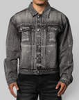 TC Spine Laser Denim Jacket - Black