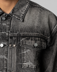 TC Spine Laser Denim Jacket - Black