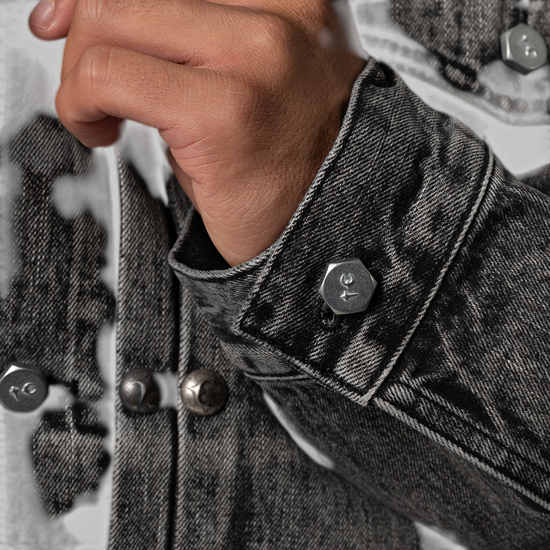 TC Spine Laser Denim Jacket - Black