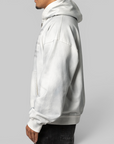 Dirty Washed Old Glory Zip-Up Hoodie - White