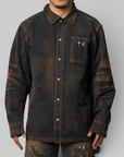 TC Two Tone Washed Shirt - Rust Black