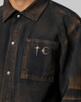 TC Two Tone Washed Shirt - Rust Black