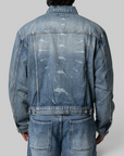 TC Spine Laser Denim Jacket - Blue