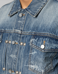 TC Spine Laser Denim Jacket - Blue