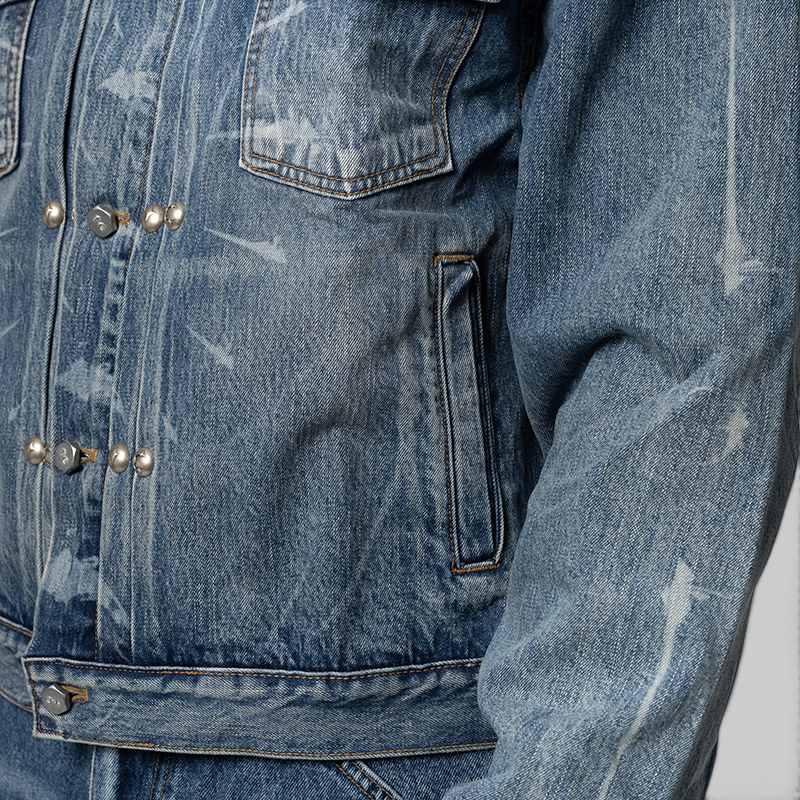 TC Spine Laser Denim Jacket - Blue
