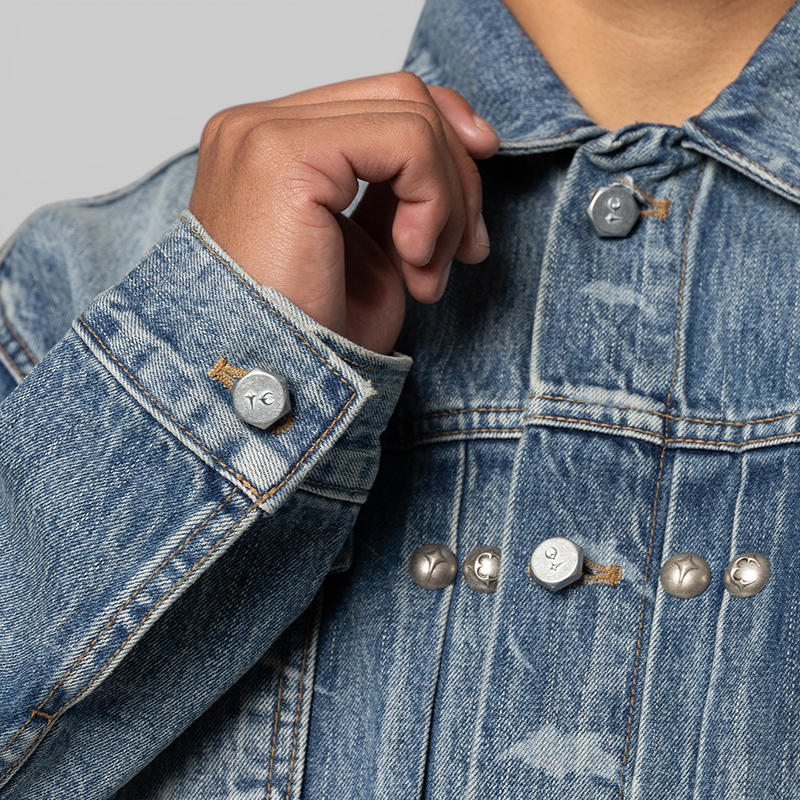 TC Spine Laser Denim Jacket - Blue