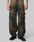 TC Two Tone Washed Pant - Rust Black
