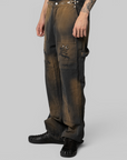 TC Two Tone Washed Pant - Rust Black