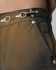 TC Two Tone Washed Pant - Rust Black