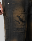 TC Two Tone Washed Pant - Rust Black