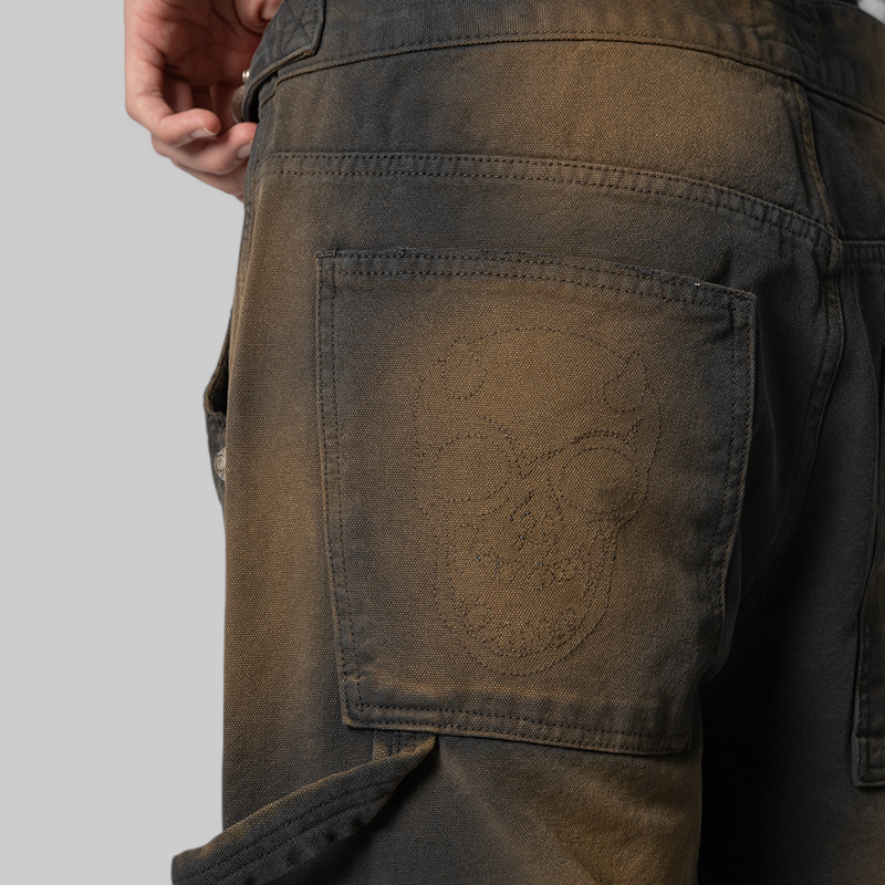 TC Two Tone Washed Pant - Rust Black