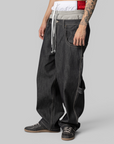 3 Layered Denim Pant - Indigo Blue