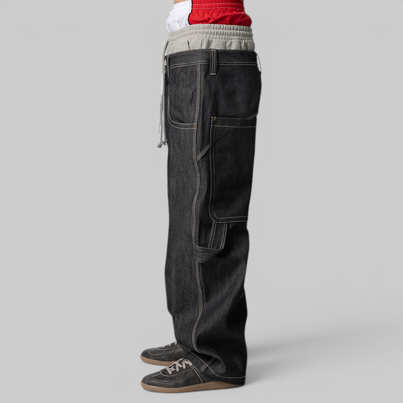 3 Layered Denim Pant - Indigo Blue – LOADED