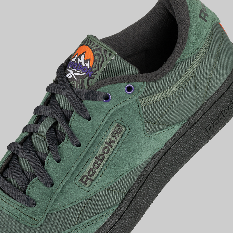 Club C 85 - Green/Grey/Orange