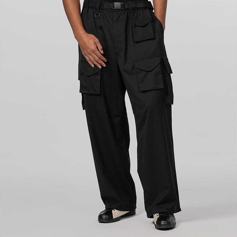 Refined Woven Cargo Pant - Black