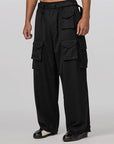 Refined Woven Cargo Pant - Black