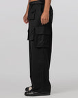 Refined Woven Cargo Pant - Black