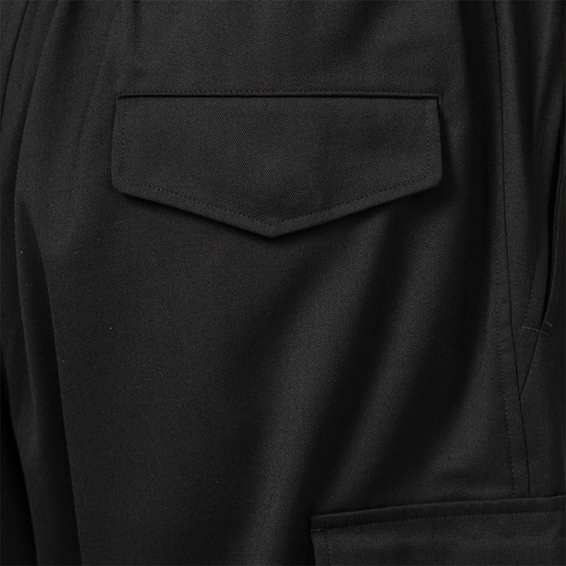 Refined Woven Cargo Pant - Black