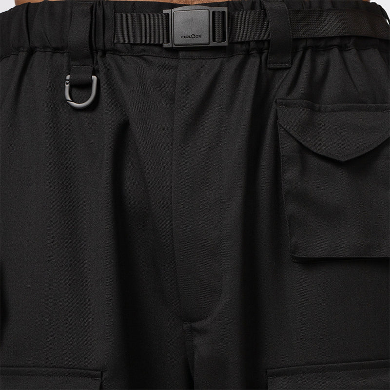 Refined Woven Cargo Pant - Black