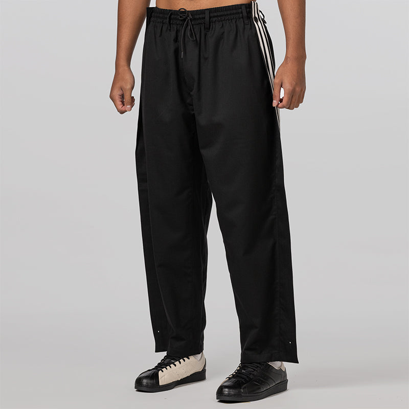 Refined Woven Trackpant - Black